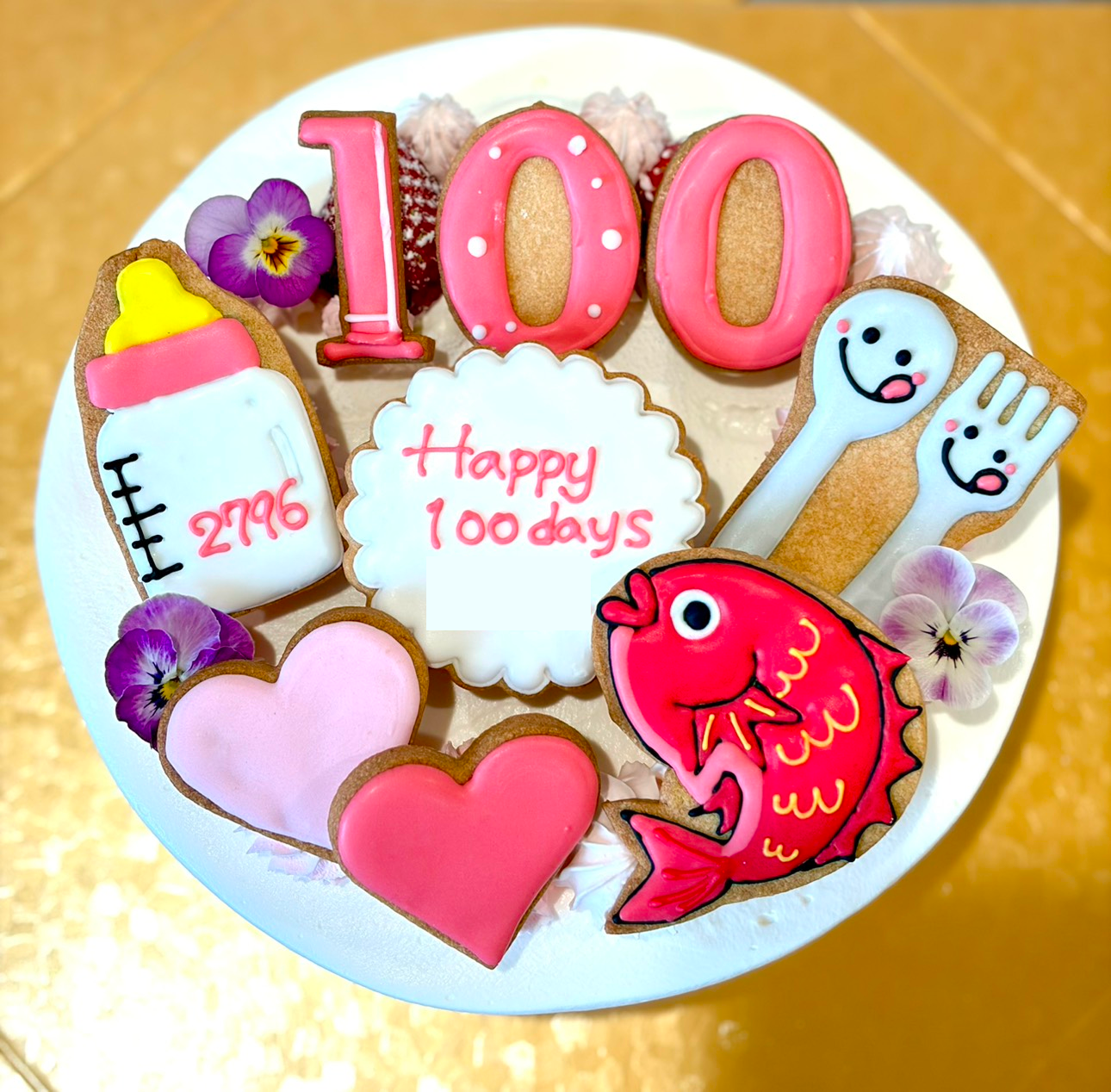 100日祝いケーキ
